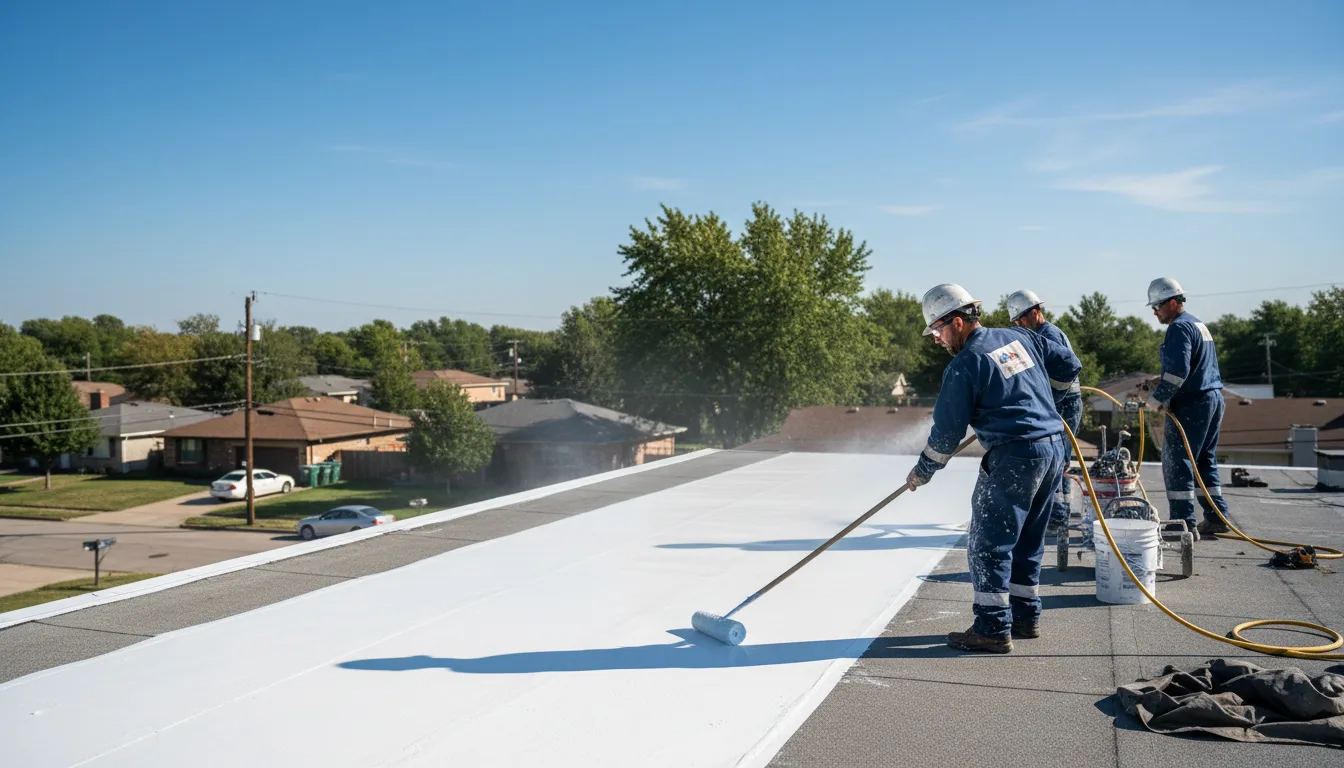 Commercial roof coating in Wheatland, CA near me